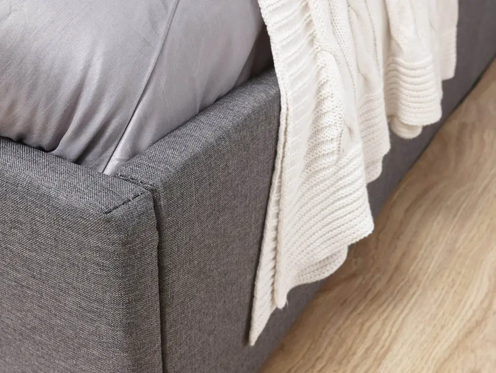 GFW GFW Ecuador Grey Hopsack Fabric End Lift Ottoman Bed Frame