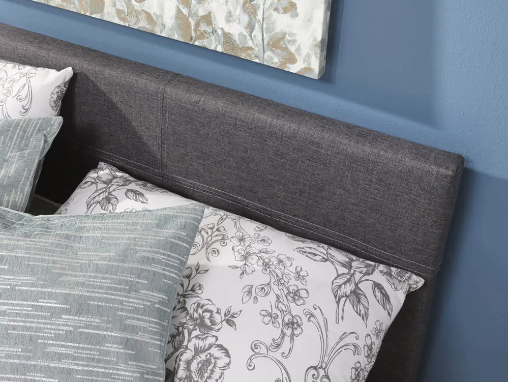 GFW GFW Ecuador Grey Hopsack Fabric End Lift Ottoman Bed Frame