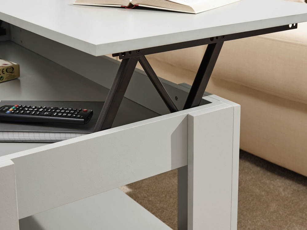 GFW GFW Arvika Grey Lift Up Coffee Table (Flat Packed)