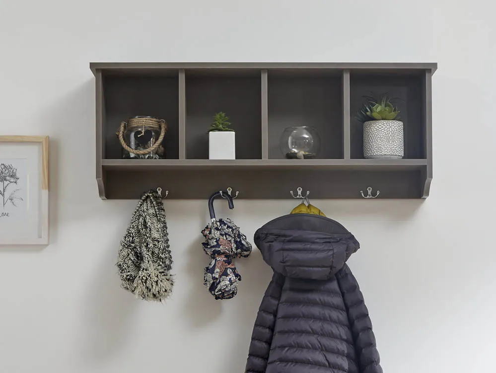 GFW Kempton Grey Wall Rack