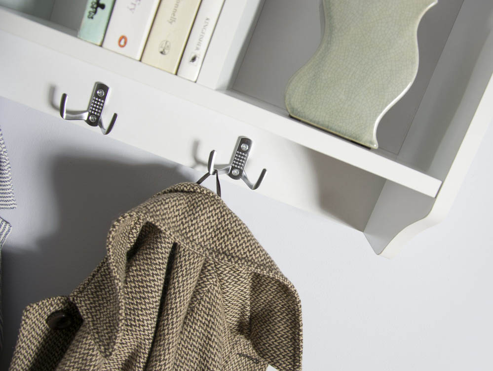 GFW GFW Kempton White Wall Rack (Flat Packed)