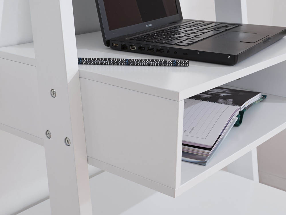 GFW GFW Stockholm White Ladder Desk (Flat Packed)
