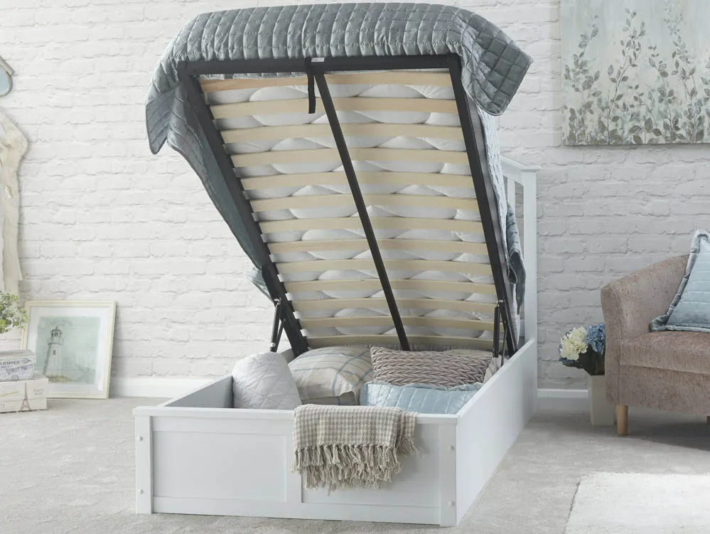 GFW GFW Madrid White Wooden Ottoman Bed Frame