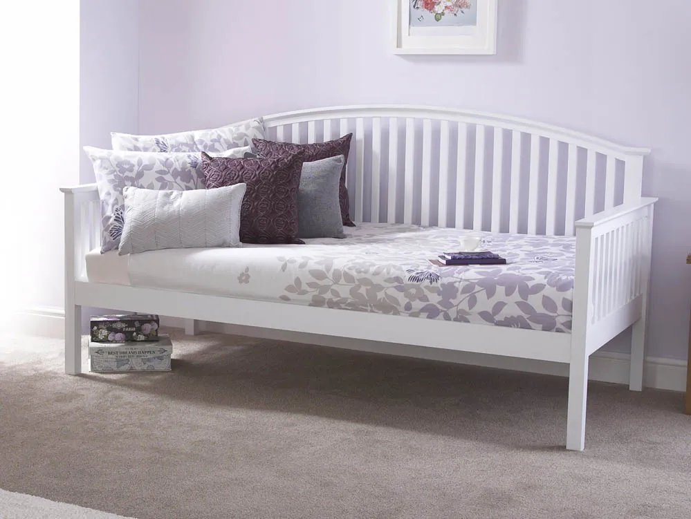 GFW GFW Madrid White Wooden Day Bed Frame