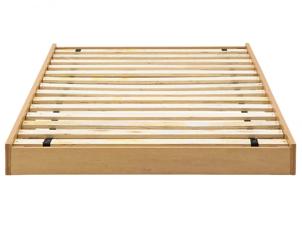GFW GFW Madrid Oak Wooden Trundle Under Bed Frame
