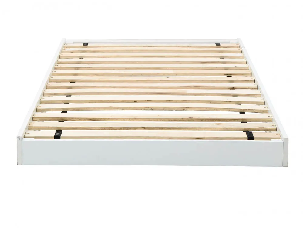 GFW GFW Madrid 3ft Single White Wooden Trundle Under Bed Frame