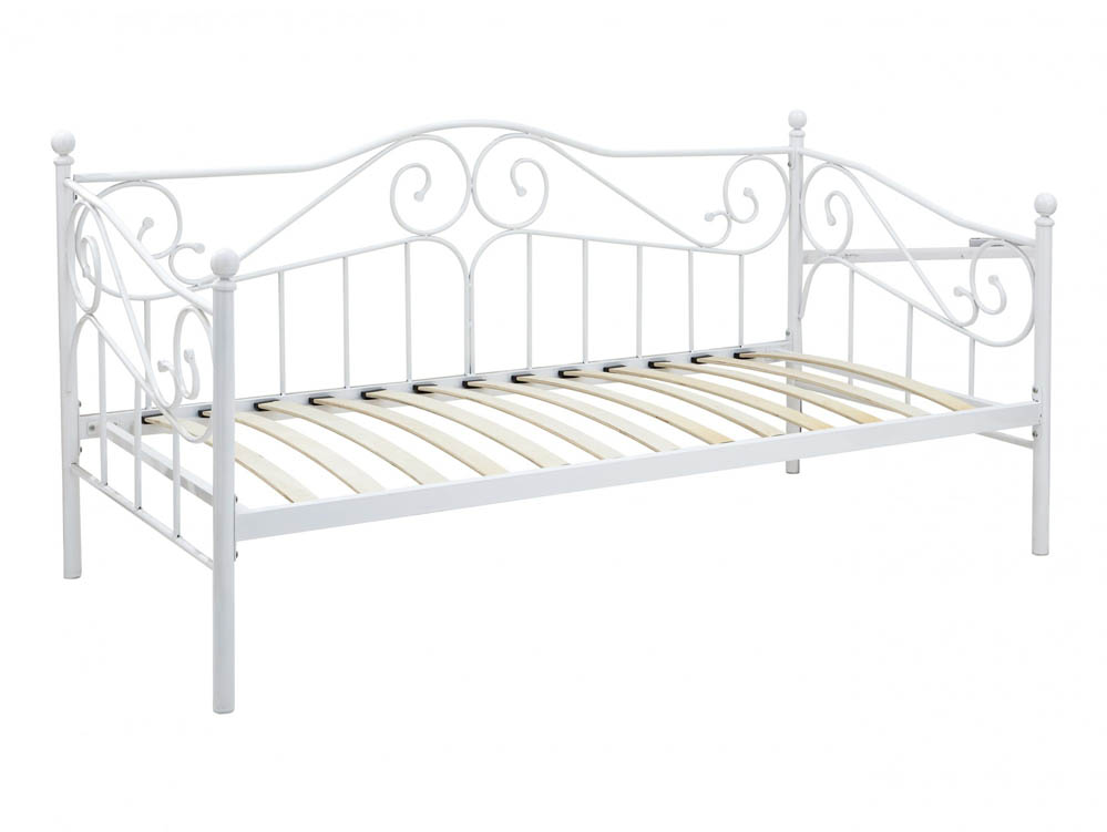 GFW GFW Madison 3ft Single White Day Bed Frame