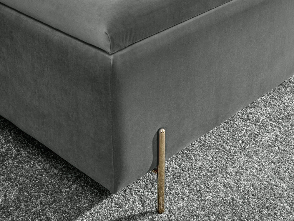 GFW GFW Mystica Grey Ottoman Storage Bench (Flat Packed)