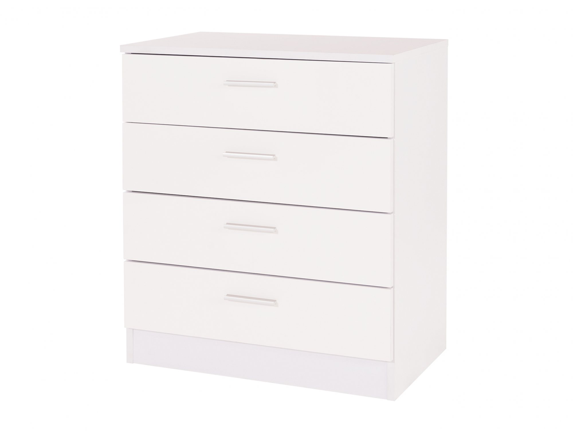 GFW GFW Ottawa White High Gloss 4 Drawer Chest of Drawers (Flat Packed)