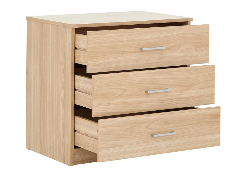 GFW GFW Panama Oak 3 Piece Bedroom Furniture Package