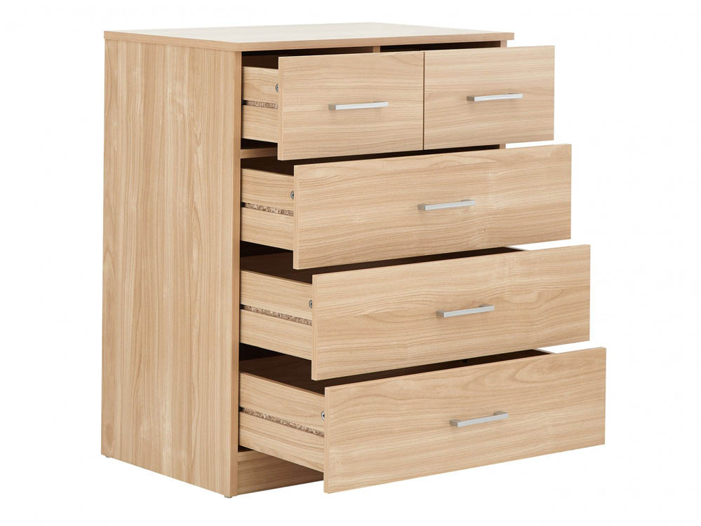 GFW GFW Panama Oak 4 Piece Bedroom Furniture Package (Flat Packed)