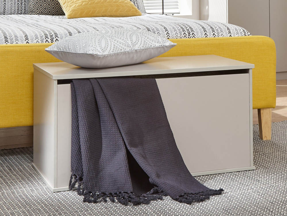GFW GFW Panama Grey Blanket Box (Flat Packed)