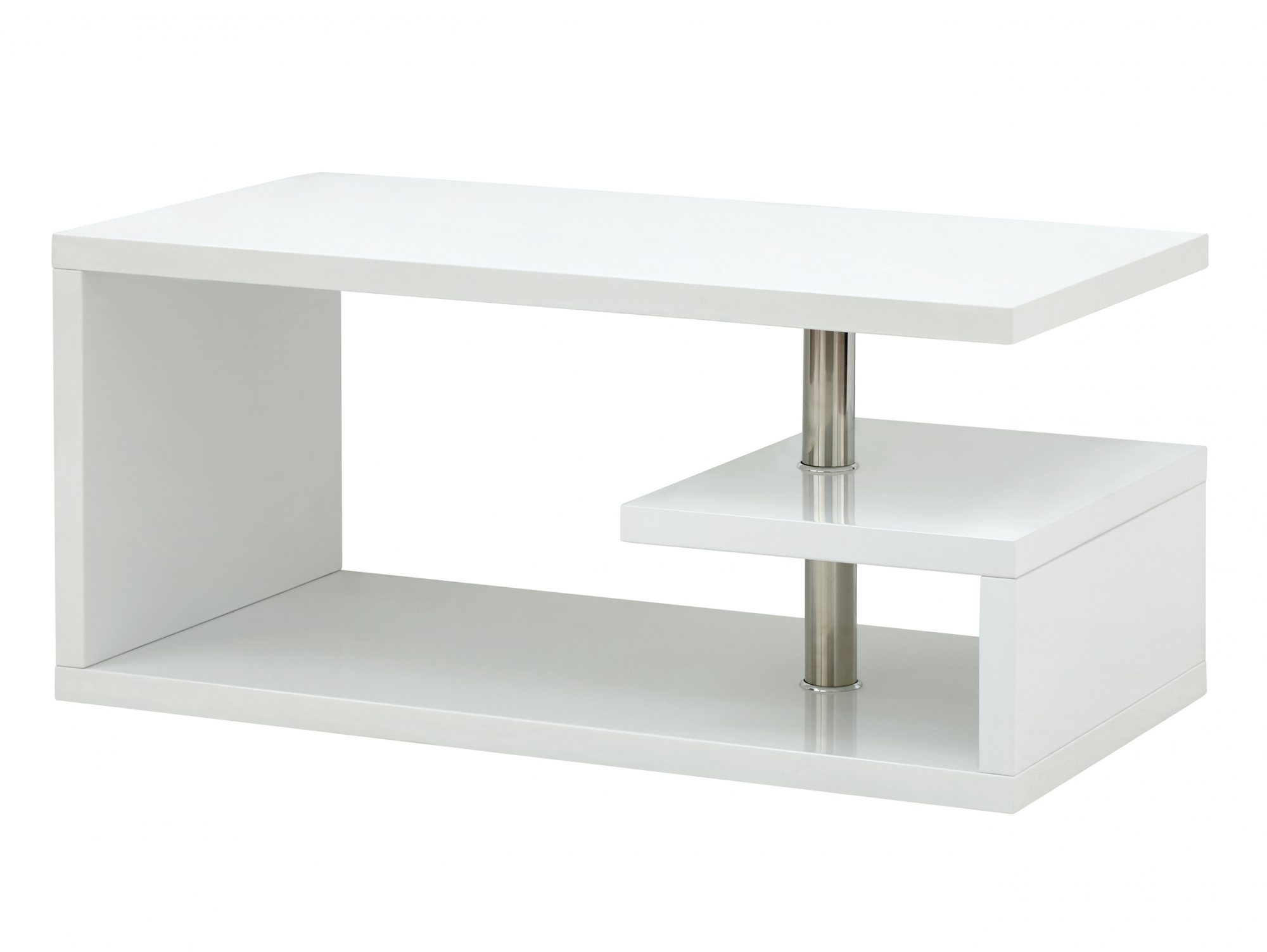 GFW GFW Polar White High Gloss LED Coffee Table (Flat Packed)