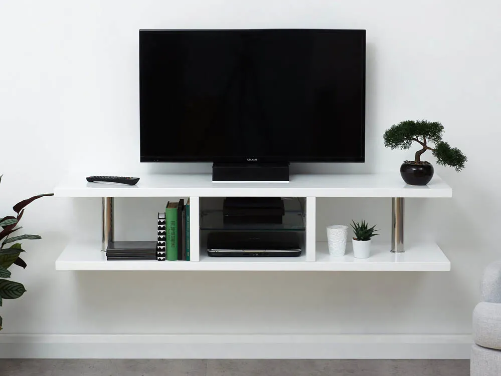 wall mounted small tv unit