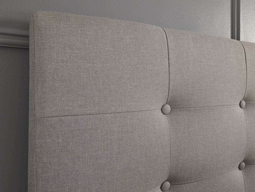 GFW GFW Regal 5ft King Size Grey Upholstered Fabric Ottoman Bed Frame