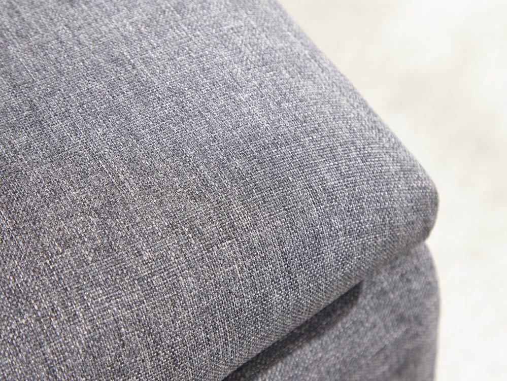GFW GFW Secreto Light Grey Upholstered Fabric Blanket Box (Flat Packed)