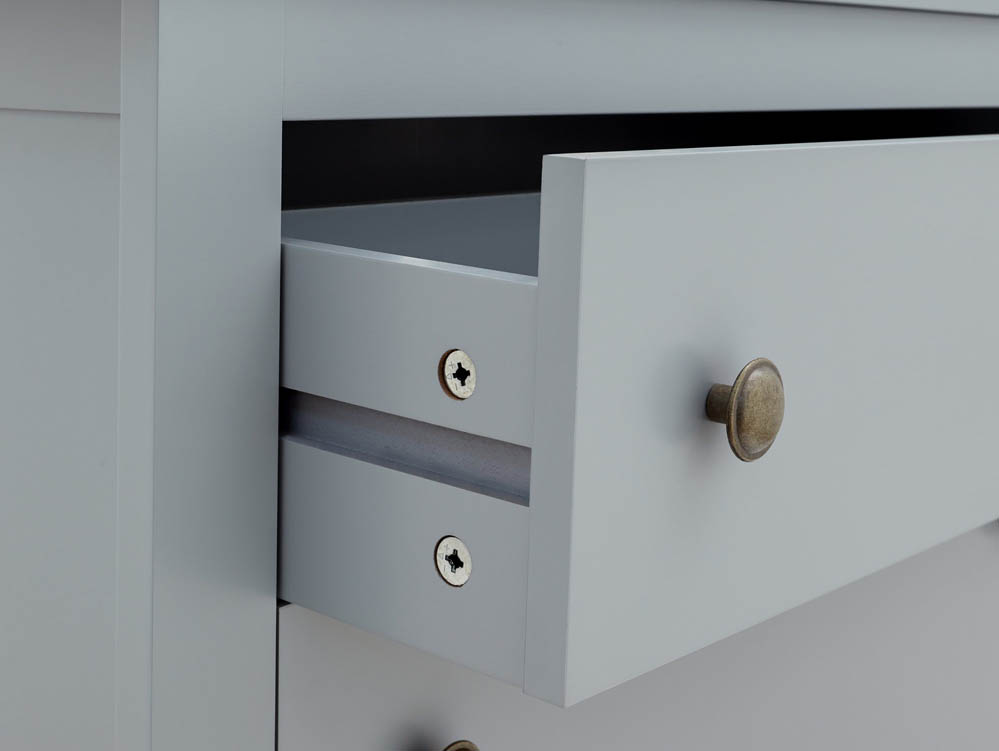 GFW GFW Deluxe Grey 2 Tier Shoe Cabinet (Flat Packed)