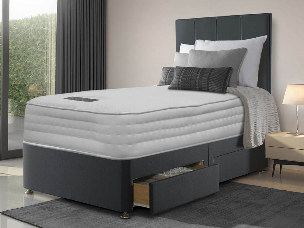 ASC ASC Marseille Pocket 2000 3ft Single Mattress with Divan Base