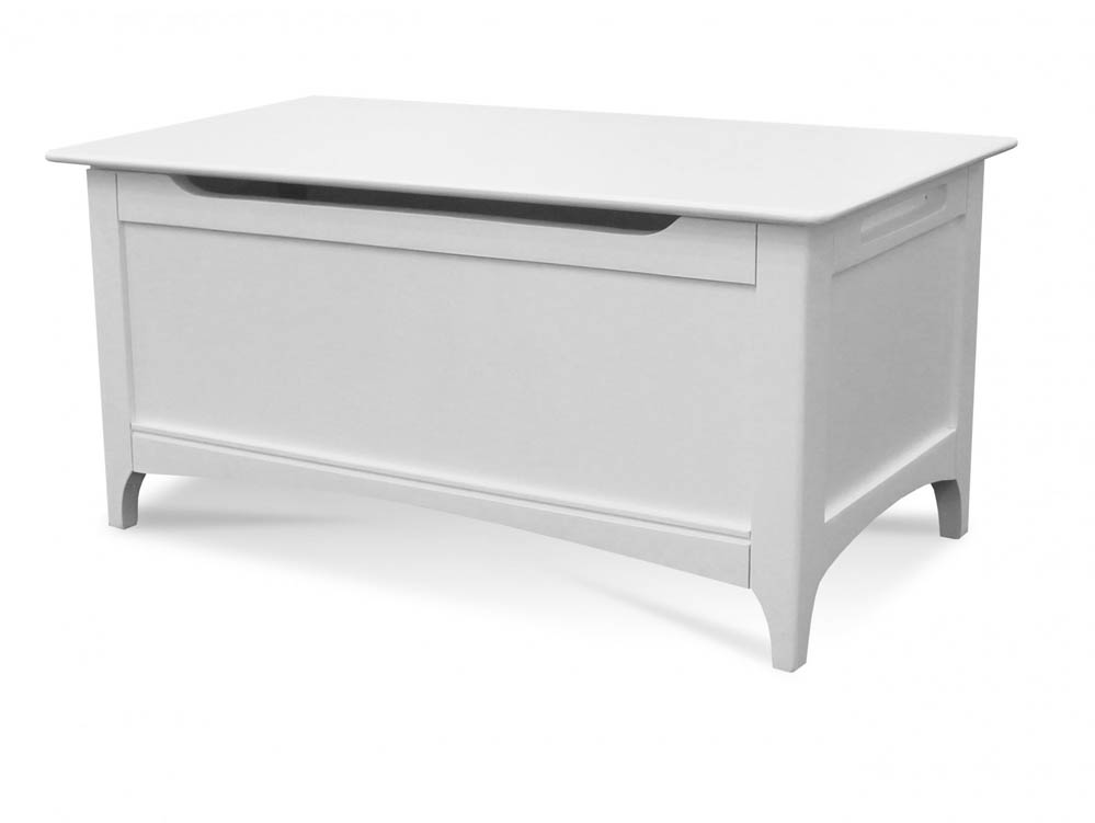 ASC ASC Larrissa White Wooden Blanket Box (Assembled)