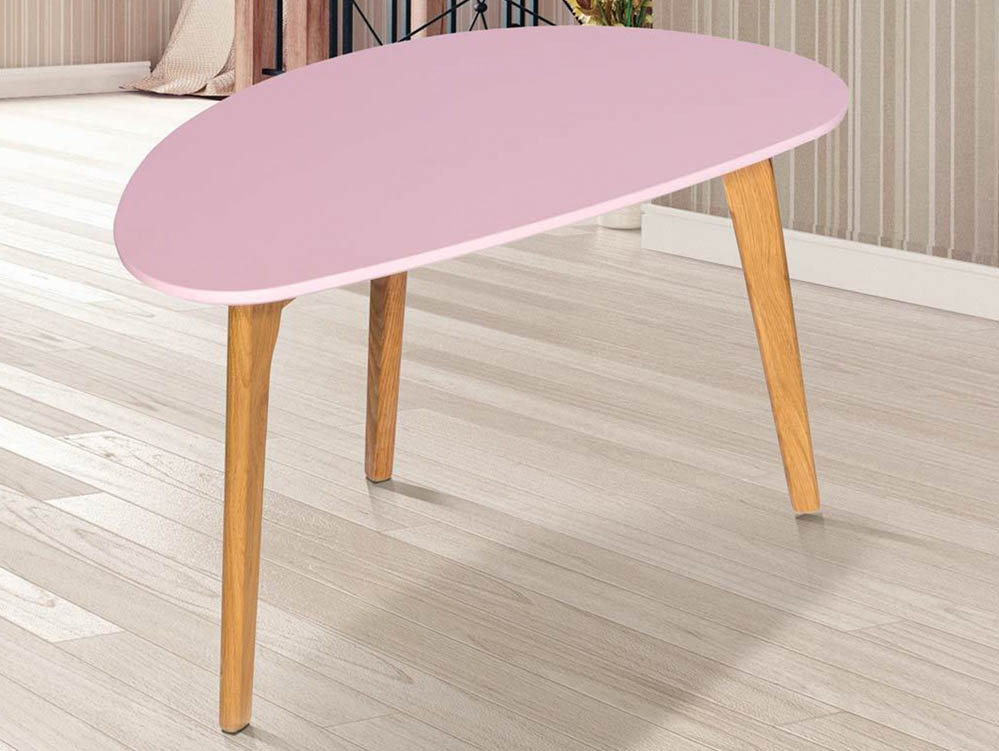 LPD LPD Astro Pink and Oak Coffee Table (Flat Packed)