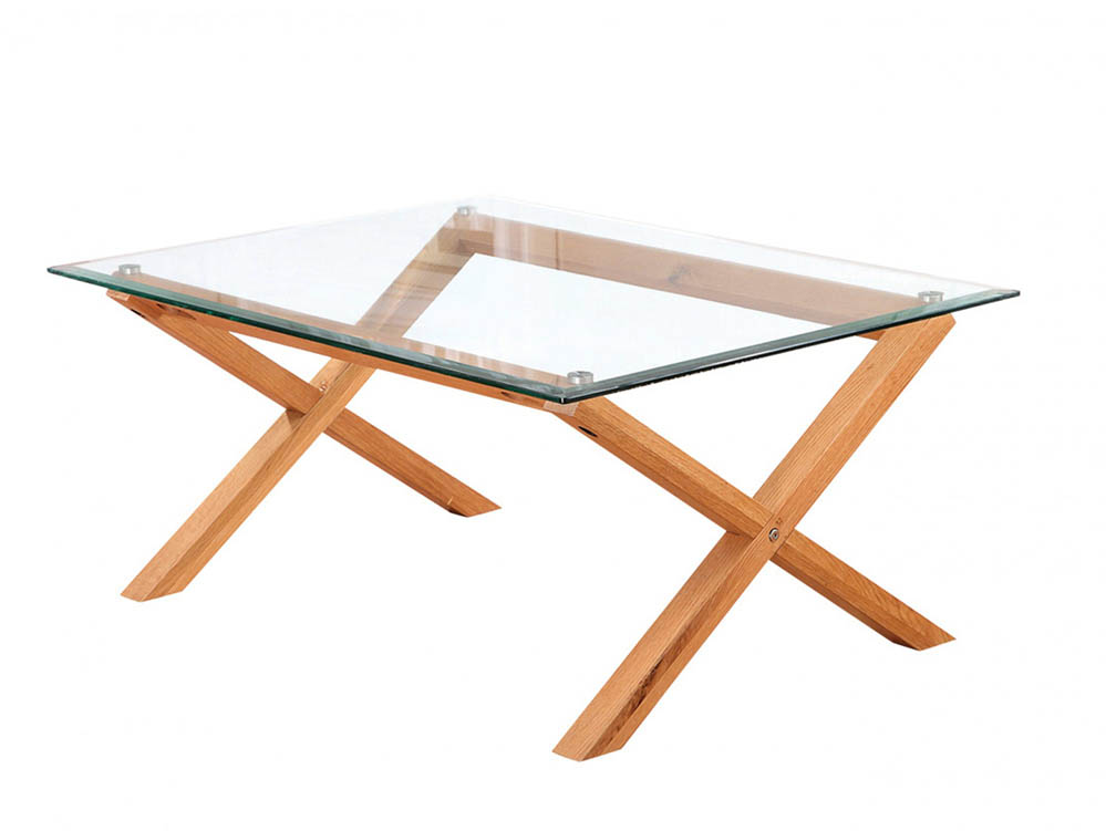LPD LPD Cadiz Glass Coffee Table (Flat Packed)