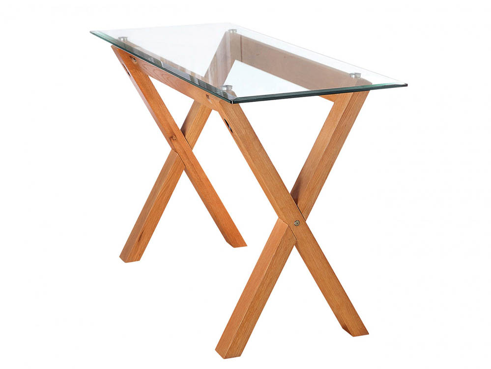 LPD LPD Cadiz Glass Console Table (Flat Packed)
