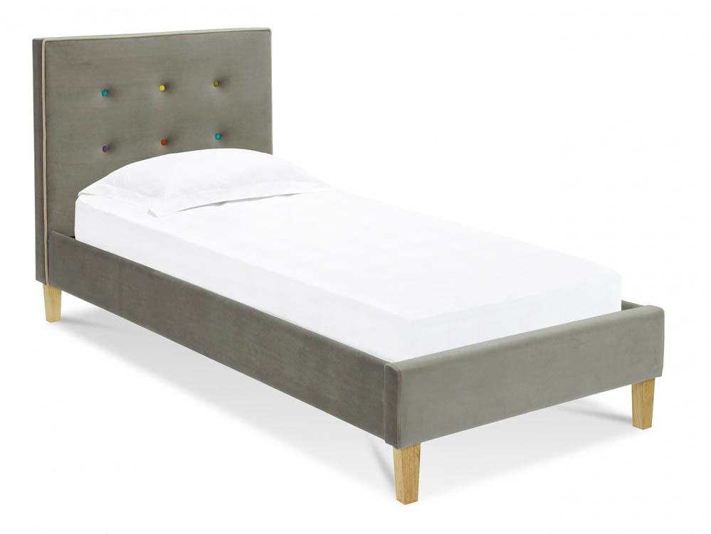 LPD LPD Camden 3ft Single Grey Upholstered Fabric Bed Frame