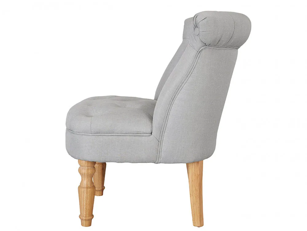 LPD LPD Charlotte Blue Linen Fabric Accent Chair