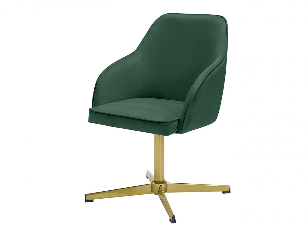 LPD LPD Felix Green Velvet Upholstered Fabric Office Chair