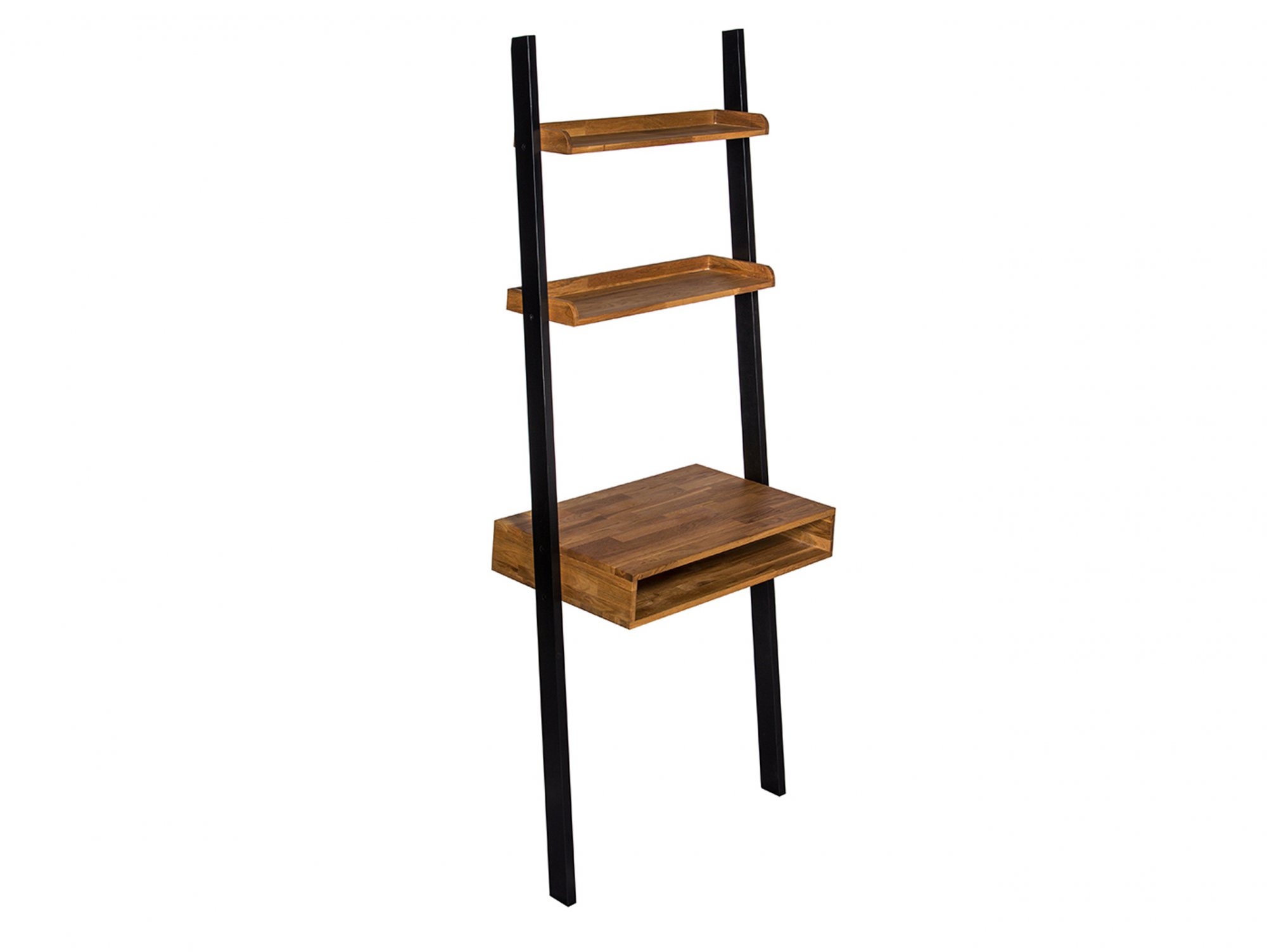 LPD LPD Copenhagen Black and Oak Ladder Desk (Flat Packed)