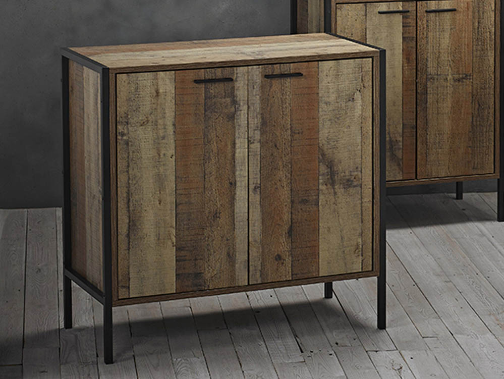 LPD LPD Hoxton Rustic 2 Door Shoe Cabinet (Flat Packed)