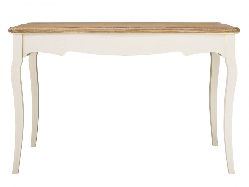 LPD LPD Juliette 122cm Cream and Oak Dining Table (Flat Packed)