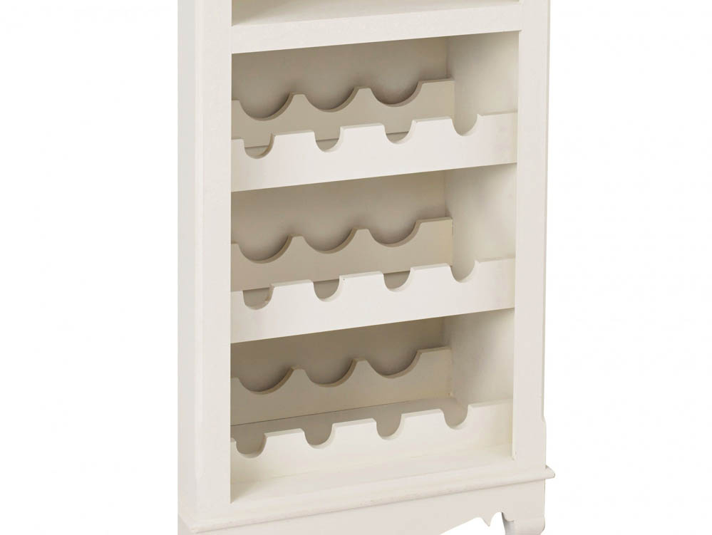 LPD LPD Juliette Cream and Oak 1 Drawer Wine Cabinet (Assembled)