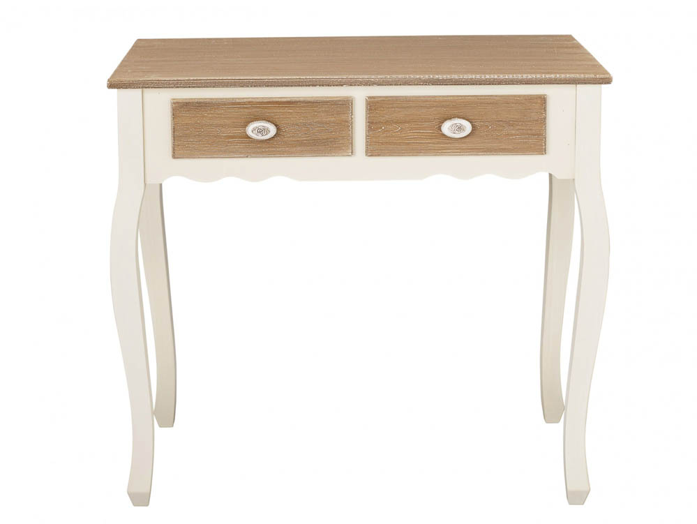 LPD LPD Juliette Cream and Oak 2 Drawer Console Table (Assembled)