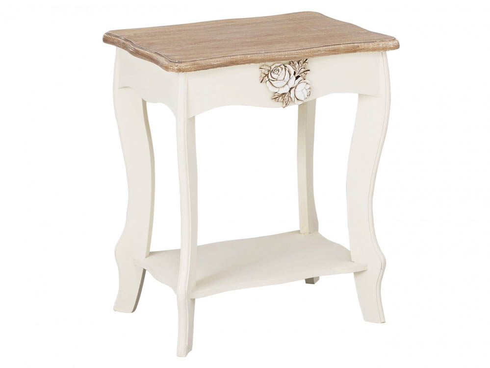 LPD LPD Juliette Cream and Oak Lamp Table (Assembled)