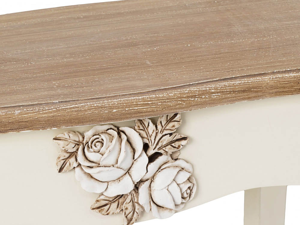 LPD LPD Juliette Cream and Oak Lamp Table (Assembled)