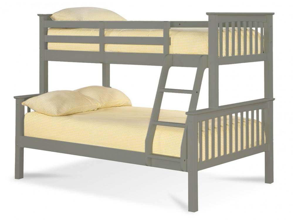 LPD LPD Otto 3ft plus 4ft Grey Wooden Bunk Bed Frame