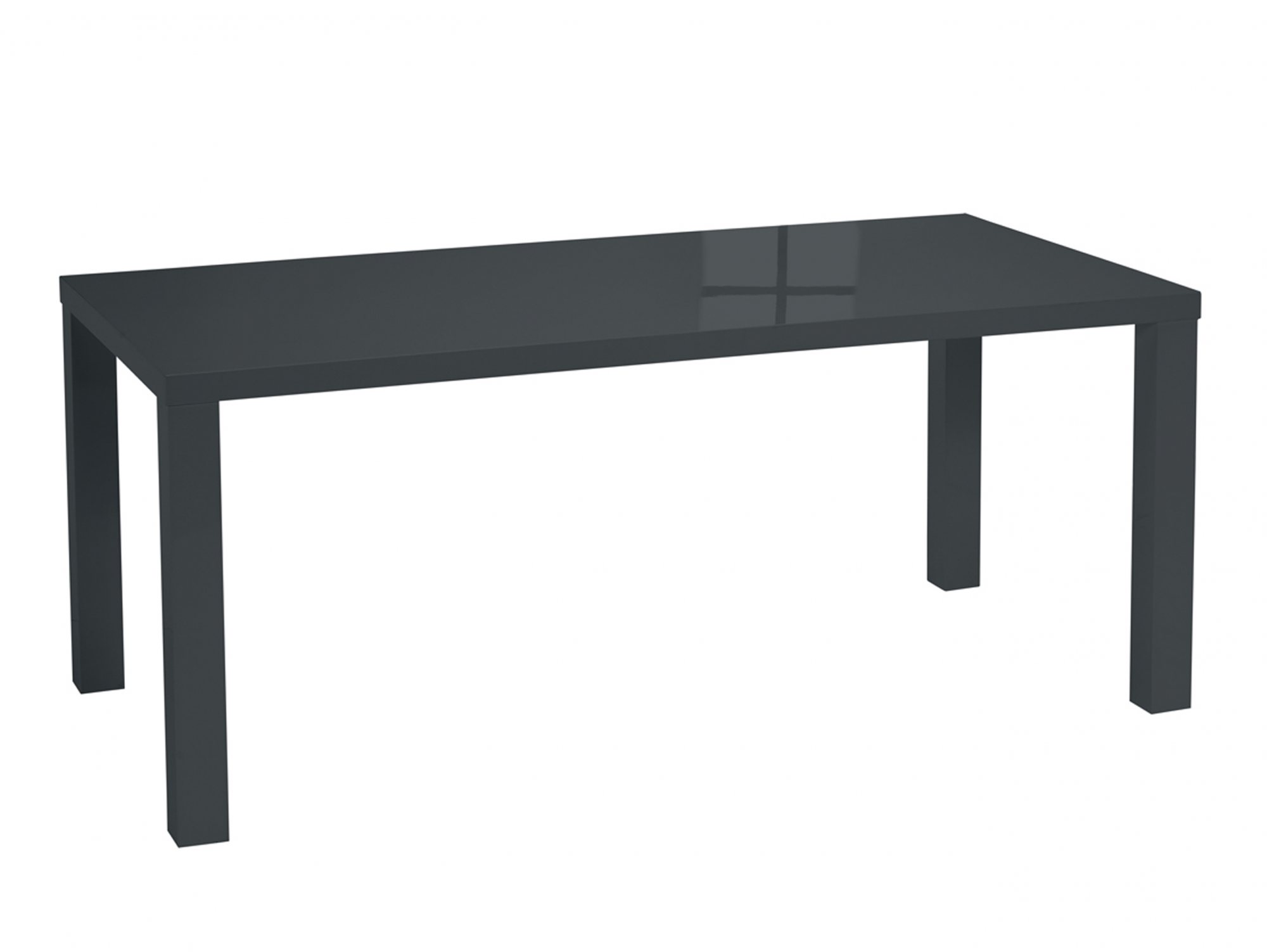 LPD LPD Monroe Puro 120cm Black High Gloss Dining Table (Flat Packed)