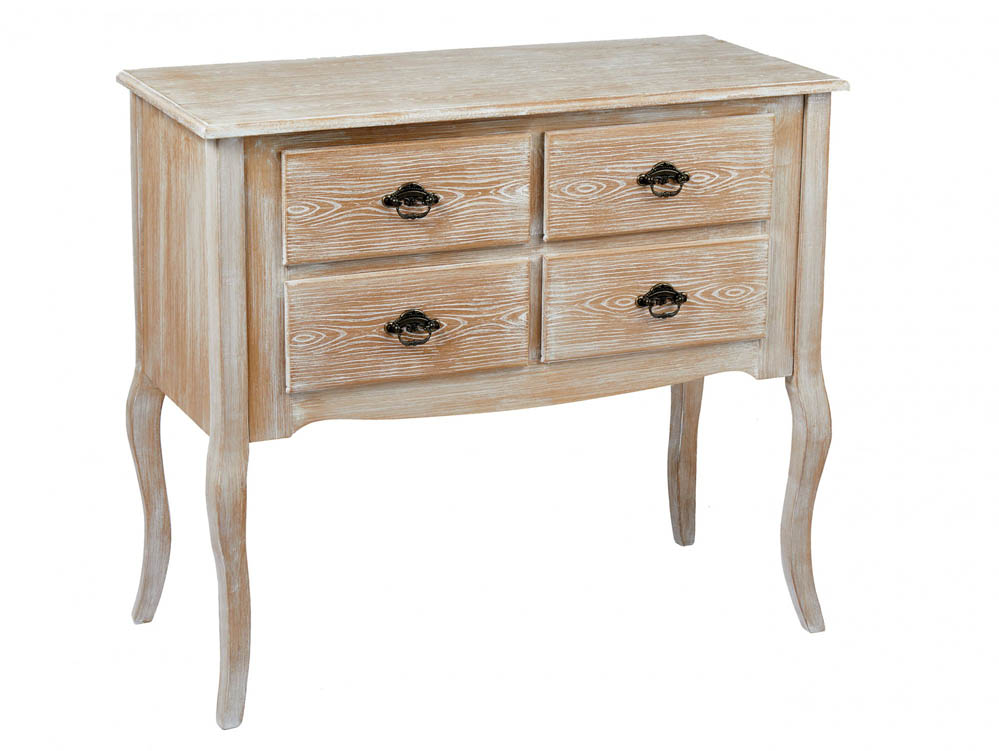 LPD LPD Provence Oak 4 Drawer Chest of Drawers (Flat Packed)