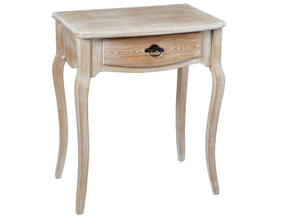 LPD LPD Provence Oak 1 Drawer Lamp Table (Flat Packed)