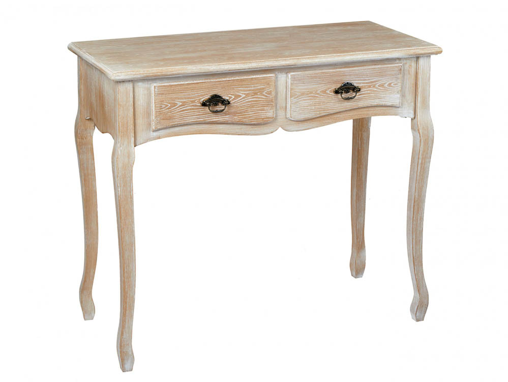 LPD LPD Provence Oak 2 Drawer Console Table (Flat Packed)