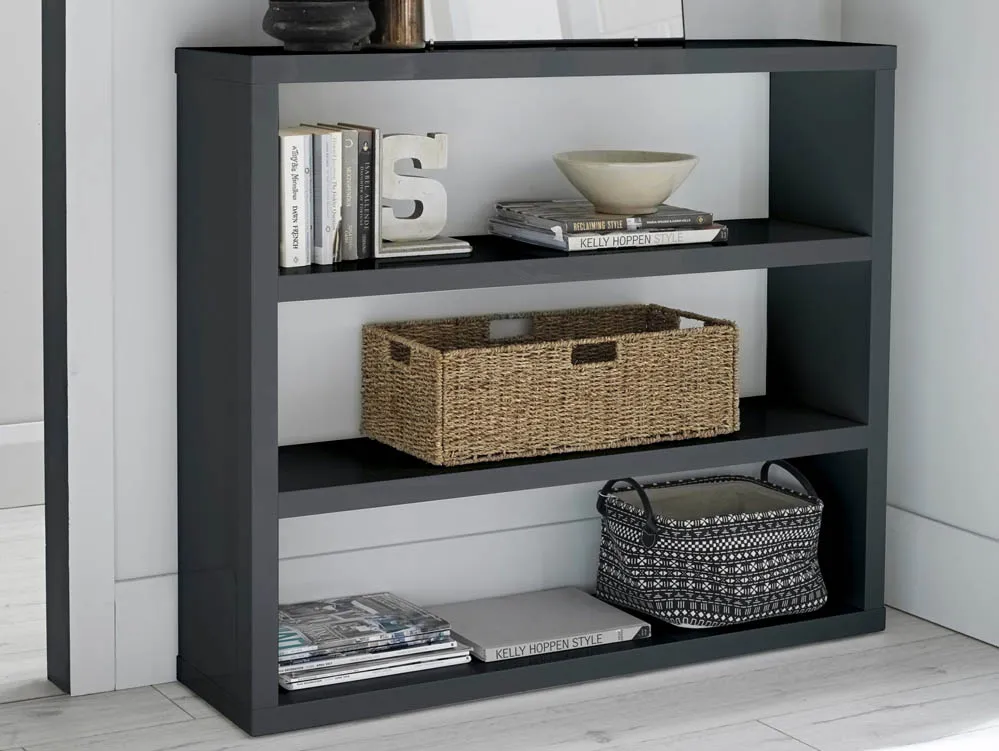 LPD LPD Puro Charcoal High Gloss Bookcase