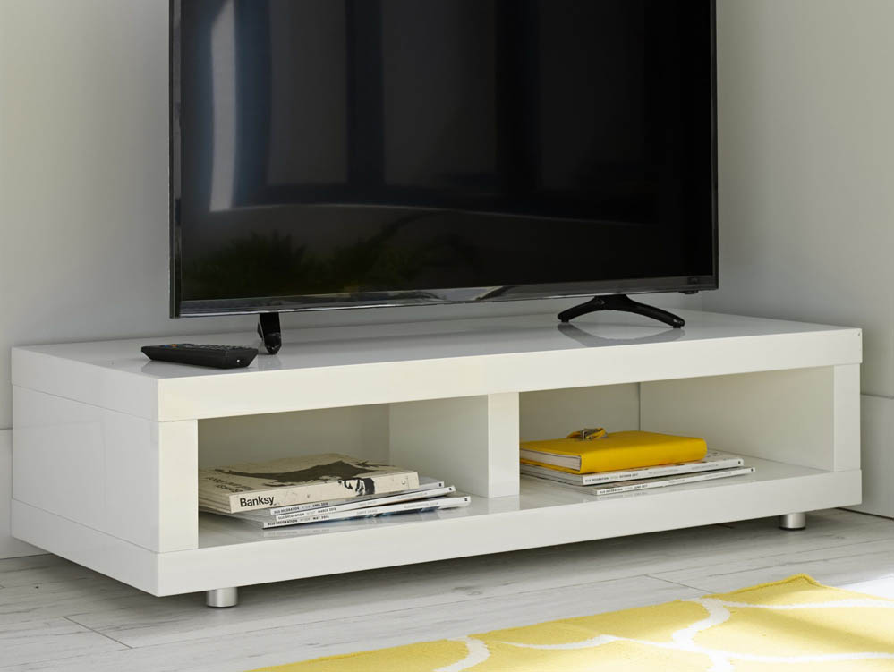 LPD LPD Puro White High Gloss TV Cabinet (Flat Packed)