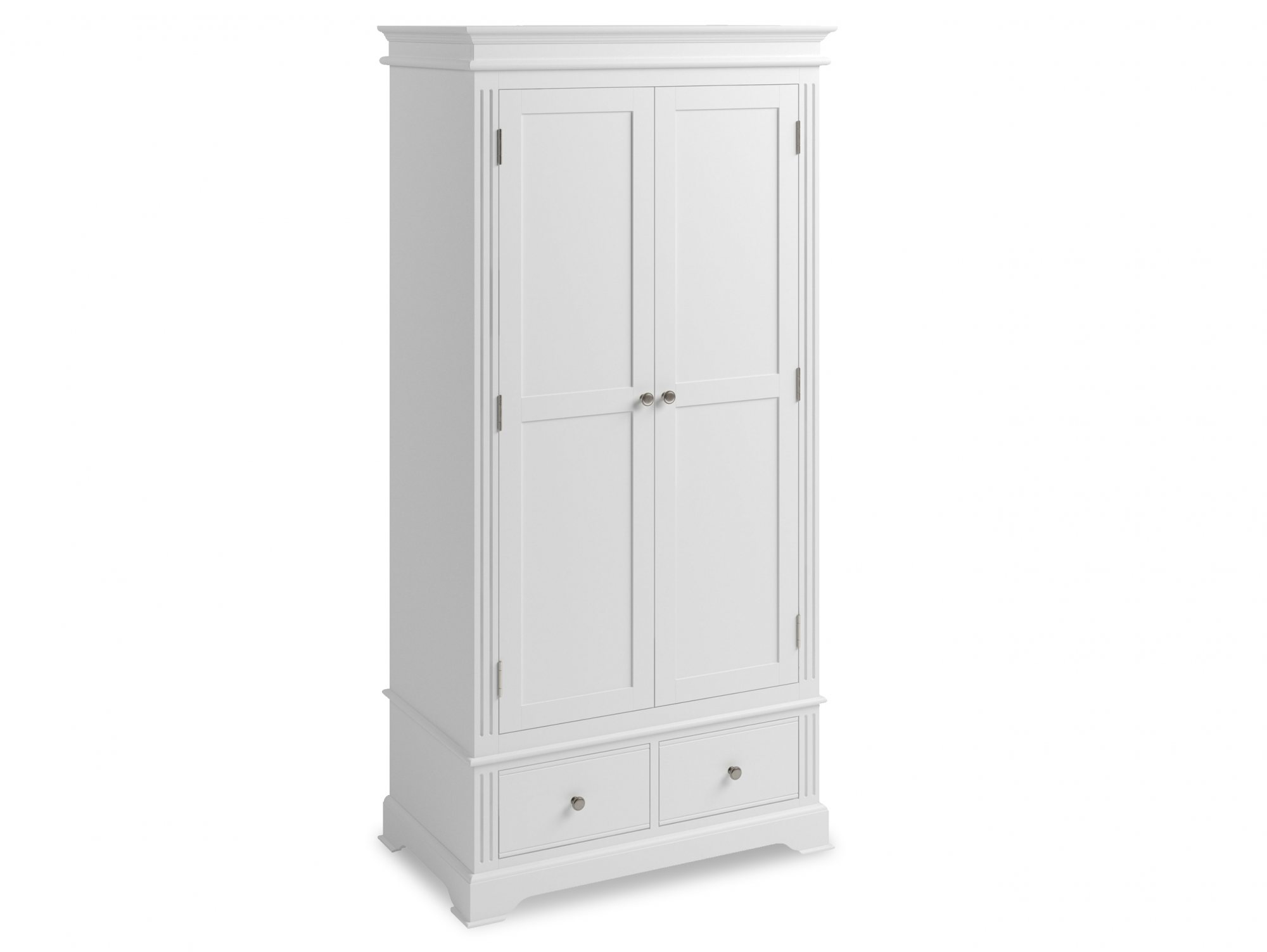 Kenmore Kenmore Catlyn White 2 Door 2 Drawer Double Wardrobe (Flat Packed)
