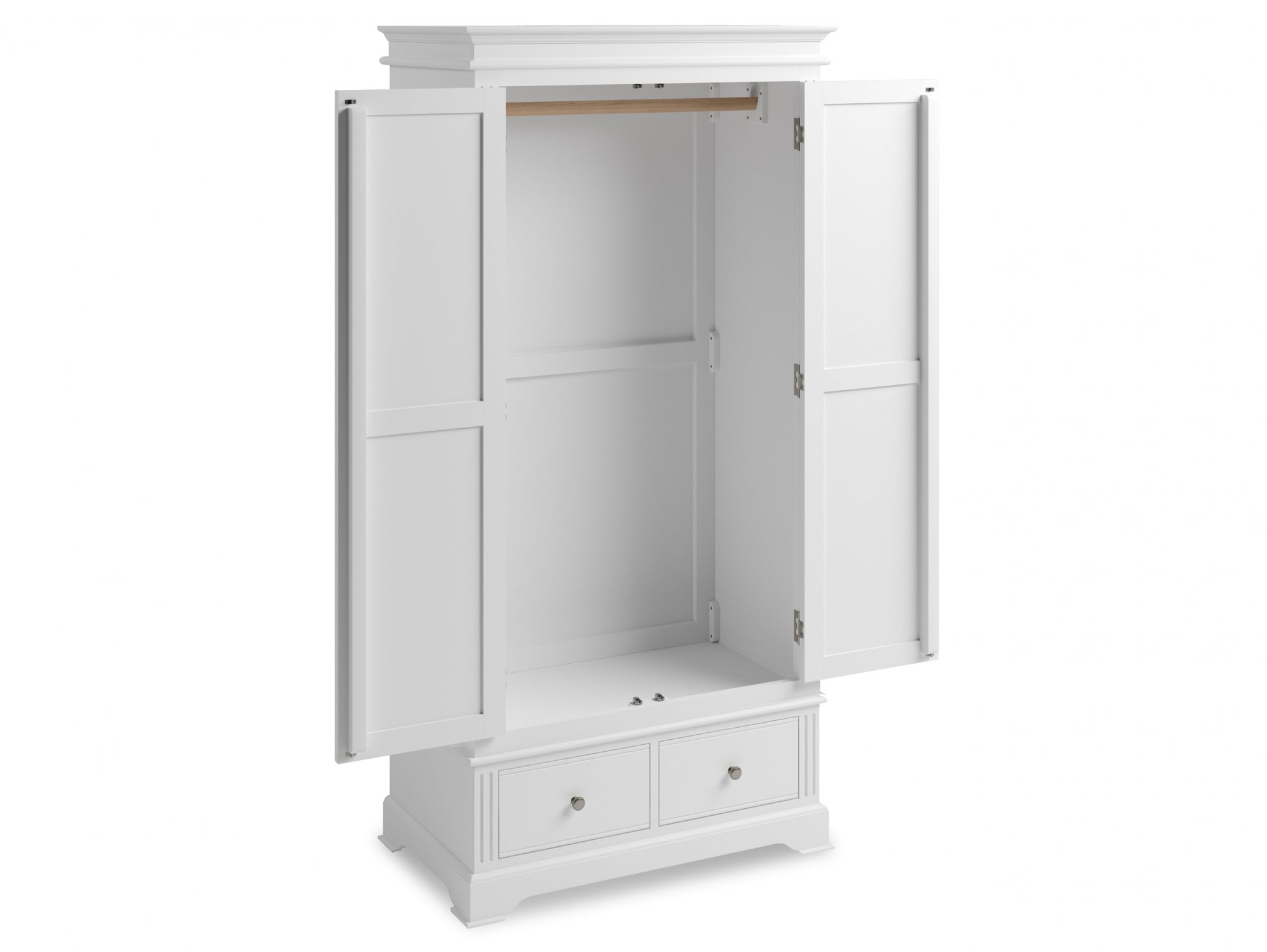 Kenmore Kenmore Catlyn White 2 Door 2 Drawer Double Wardrobe (Flat Packed)