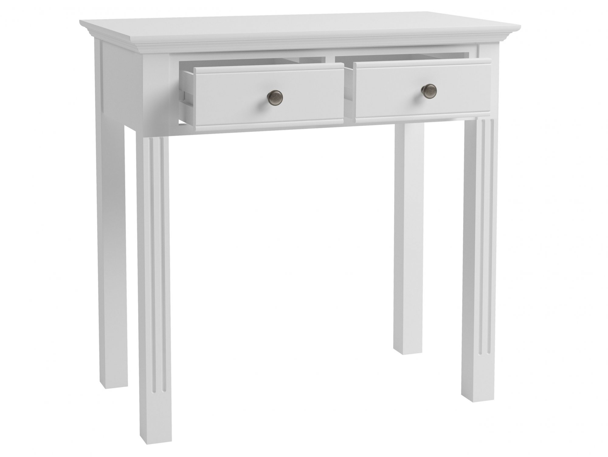 Kenmore Kenmore Catlyn White 2 Drawer Dressing Table (Flat Packed)