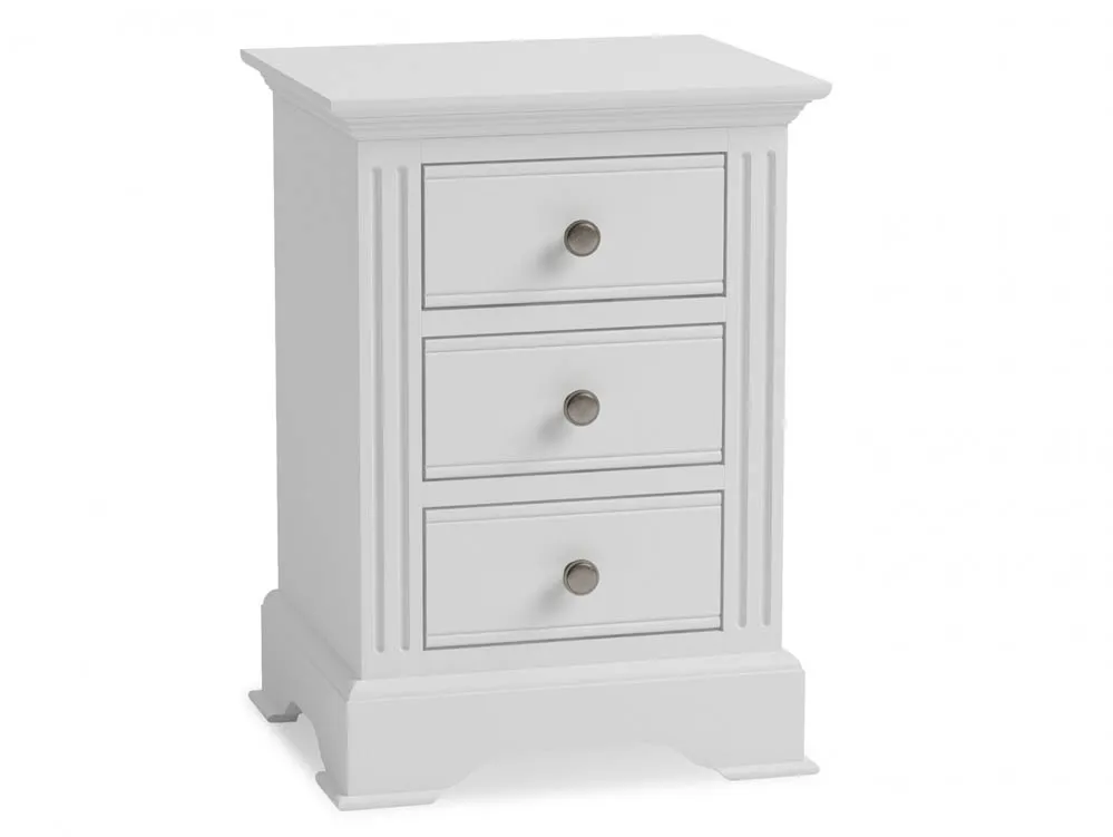 Kenmore Kenmore Catlyn White 3 Drawer Large Bedside Table (Assembled)