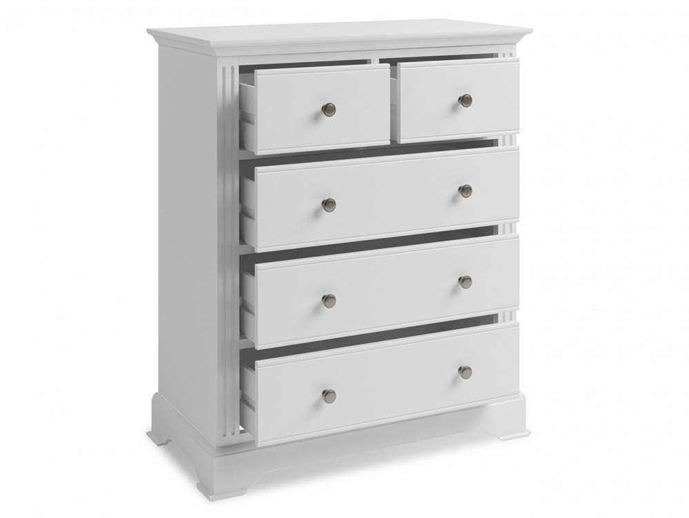 Kenmore Kenmore Catlyn White 3+2 Drawer Chest of Drawers (Assembled)