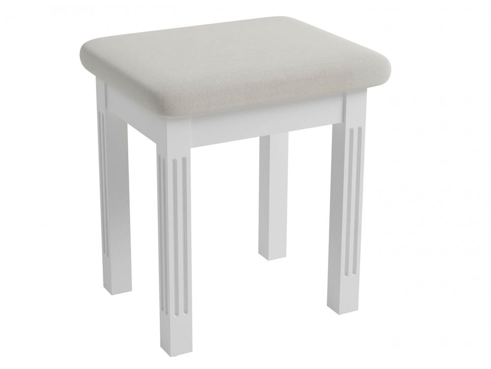 Kenmore Kenmore Catlyn White Wooden Dressing Table Stool (Flat Packed)