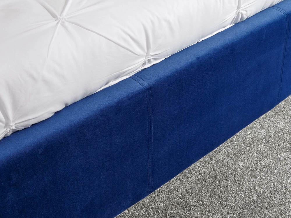 GFW GFW Pettine 5ft King Size Royal Blue Upholstered Fabric Ottoman Bed Frame